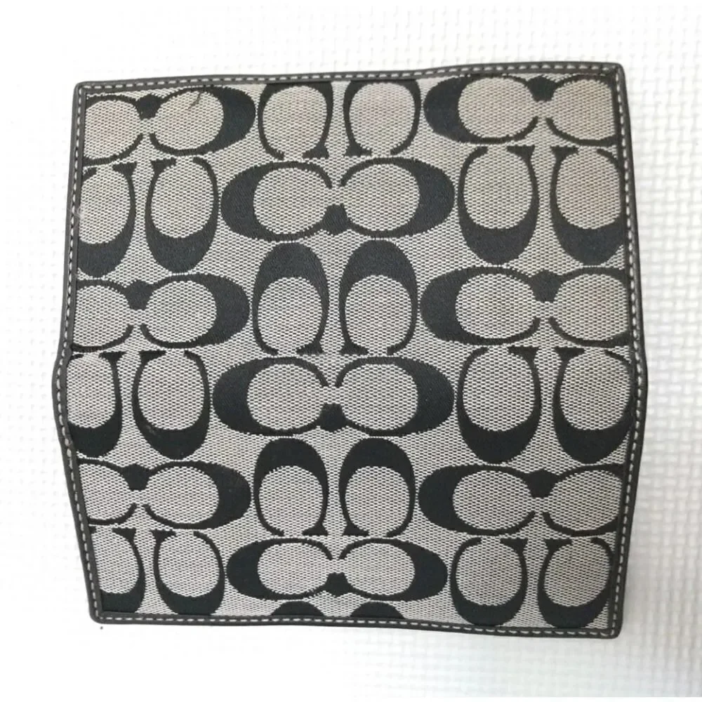 Coach Logo Bifold Wallet with Checkbook.